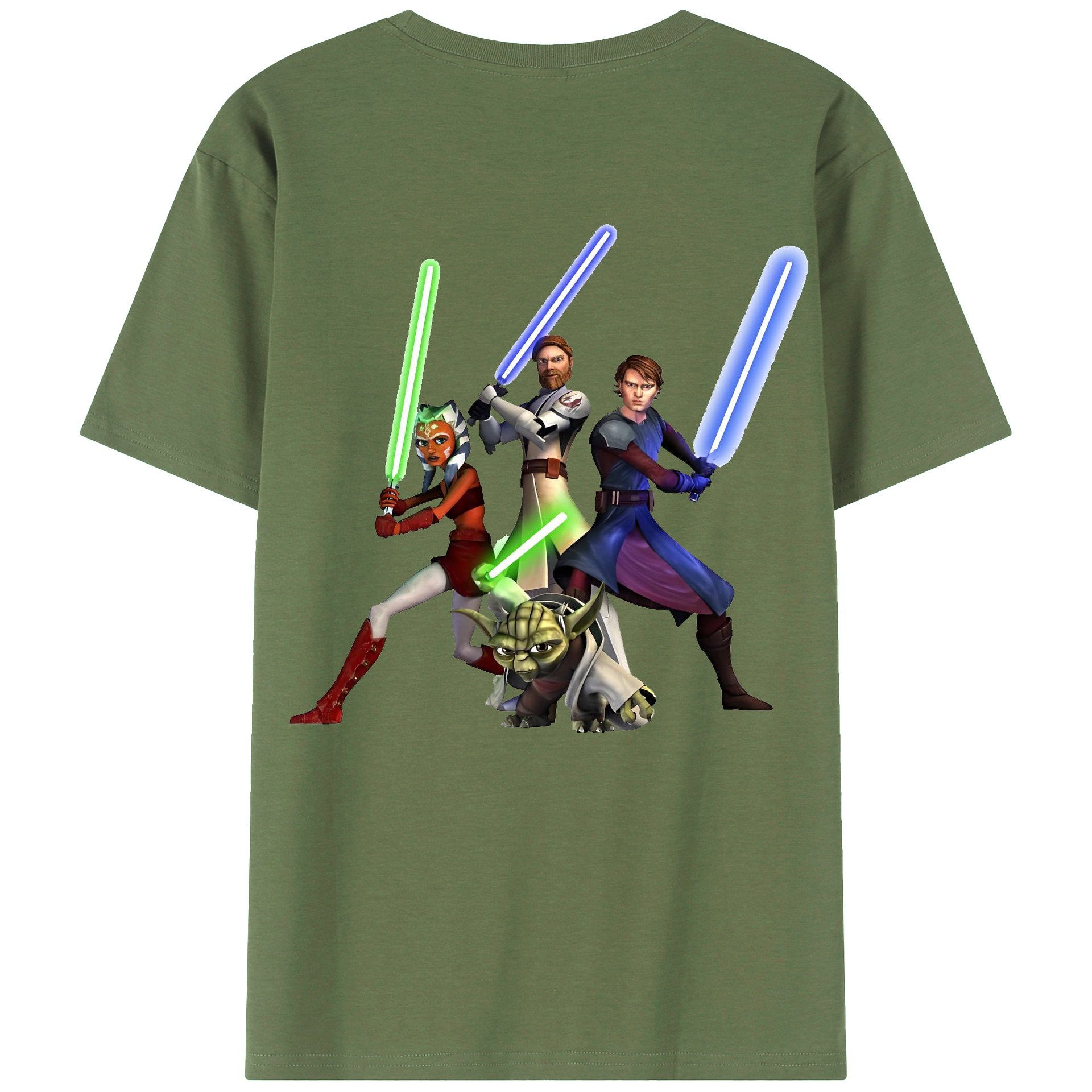（画像用） スター・ウォーズ Star Wars 綿100％ メンズ半袖Tシャツ（バックプリント） 通気性